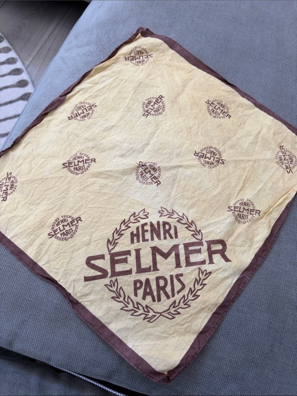 Vintage Henri Selmer Musical Instrument Cloth